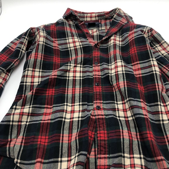 Tops - Ralph Lauren Womens Flannel Shirt Button Up Multicolored Red Green‎ Blue Size 8